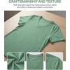 Zeagoo Womens V-Neck Tops Summer Casual Short Sleeve Tshirts S-3XL(Z-light Green)