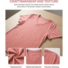 Zeagoo Womens V-Neck Tops Summer Casual Short Sleeve Tshirts S-3XL(Z-pink)