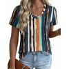 Zeagoo Womens V-Neck Tops Summer Casual Short Sleeve Tshirts S-3XL(Zz-cx152)