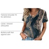 Zeagoo Womens V-Neck Tops Summer Casual Short Sleeve Tshirts S-3XL(Zz-cx278)