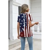 Zeagoo Womens V-Neck Tops Summer Casual Short Sleeve Tshirts S-3XL(Zz-flag)