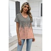 Zeagoo Womens V-Neck Tops Summer Casual Short Sleeve Tshirts S-3XL(Zz-jb44)