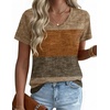 Zeagoo Womens V-Neck Tops Summer Casual Short Sleeve Tshirts S-3XL(Zz-jh398)