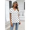 Zeagoo Womens V-Neck Tops Summer Casual Short Sleeve Tshirts S-3XL(Zz-jh592)