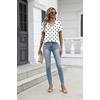 Zeagoo Womens V-Neck Tops Summer Casual Short Sleeve Tshirts S-3XL(Zz-jh592)