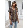 Zeagoo Womens V-Neck Tops Summer Casual Short Sleeve Tshirts S-3XL(Zz-mz721)