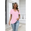 Zeagoo Womens V-Neck Tops Summer Casual Short Sleeve Tshirts S-3XL(Zz-tz300)