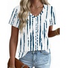 Zeagoo Womens V-Neck Tops Summer Casual Short Sleeve Tshirts S-3XL(Zz-zr229)