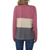 Zeagoo Women’s Waffle Shirts V Neck Long Sleeve Tops Color Block T-Shirts Casual Pullover Tunics 2025 Fashion Basic Tees(Pink Purple/Beige/Dark Gray)