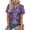 Zeagoo Womens Summer Tops V Neck Short Sleeve Shirts Dressy Casual Blouse(Mz907)