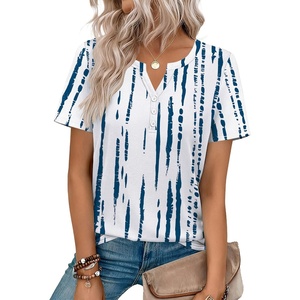 Zeagoo Womens Summer Tops V Neck Short Sleeve Shirts Dressy Casual Blouse(Zr229)