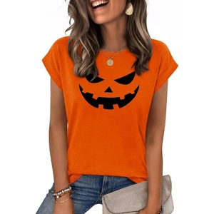 Zeagoo Womens Tops Summer Casual Cap Sleeve Tshirts Shirts Business Blouses(Pumpkin)