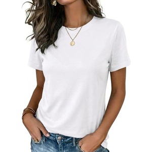Zeagoo Womens Tshirt Short Sleeve Summer Tops Crewneck Casual Basic Tee Shirts Spring Clothes Trendy Outfit(A White)