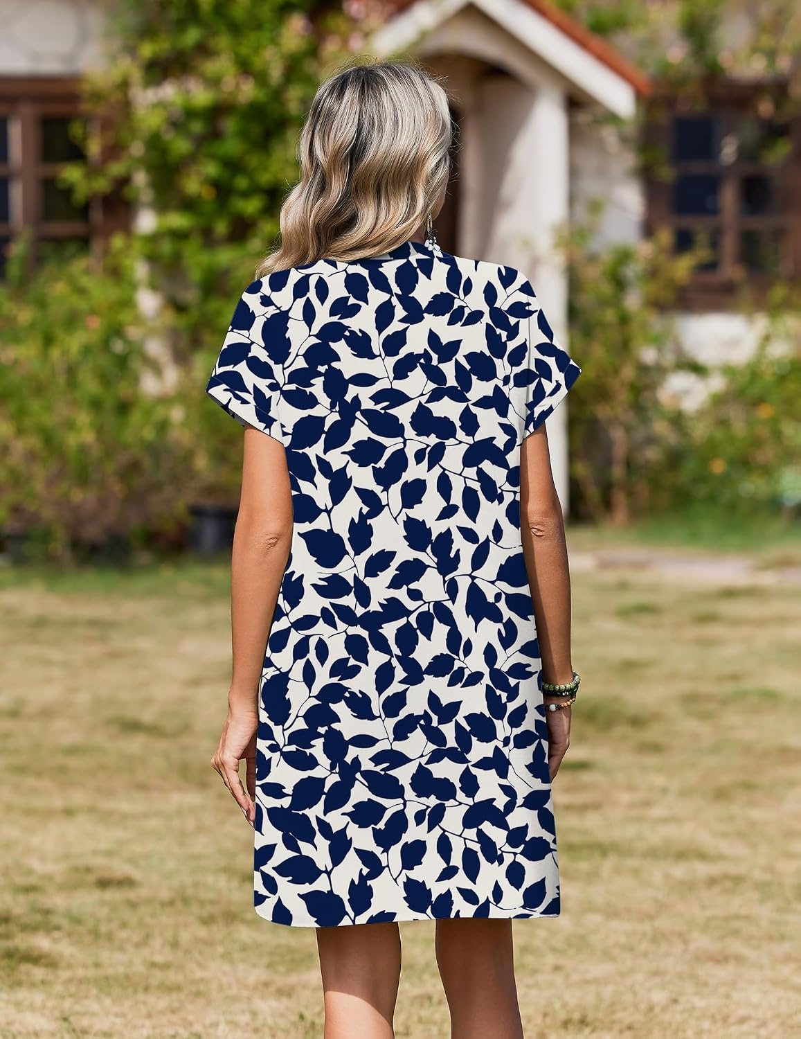 image:imageZeagoo Summer Dresses for Women Shift Dress Casual Mini Vacation SundressAnavy Floral