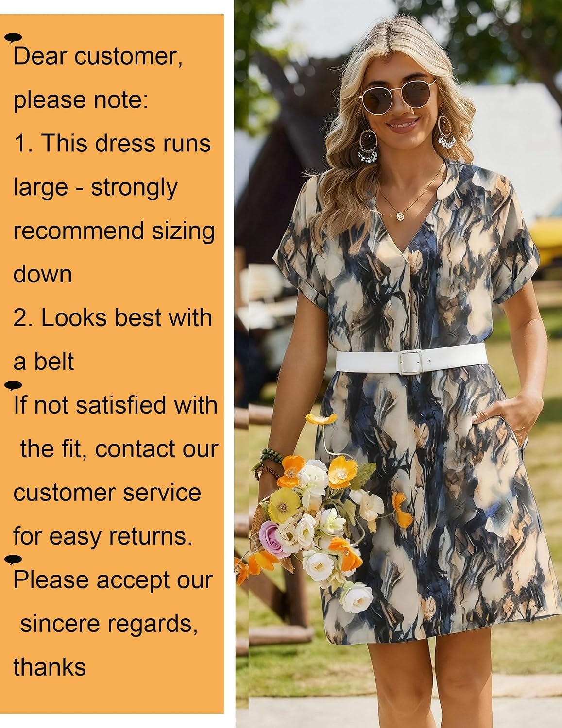 image:imageZeagoo Summer Dresses for Women Shift Dress Casual Mini Vacation SundressBlue Tie Dye