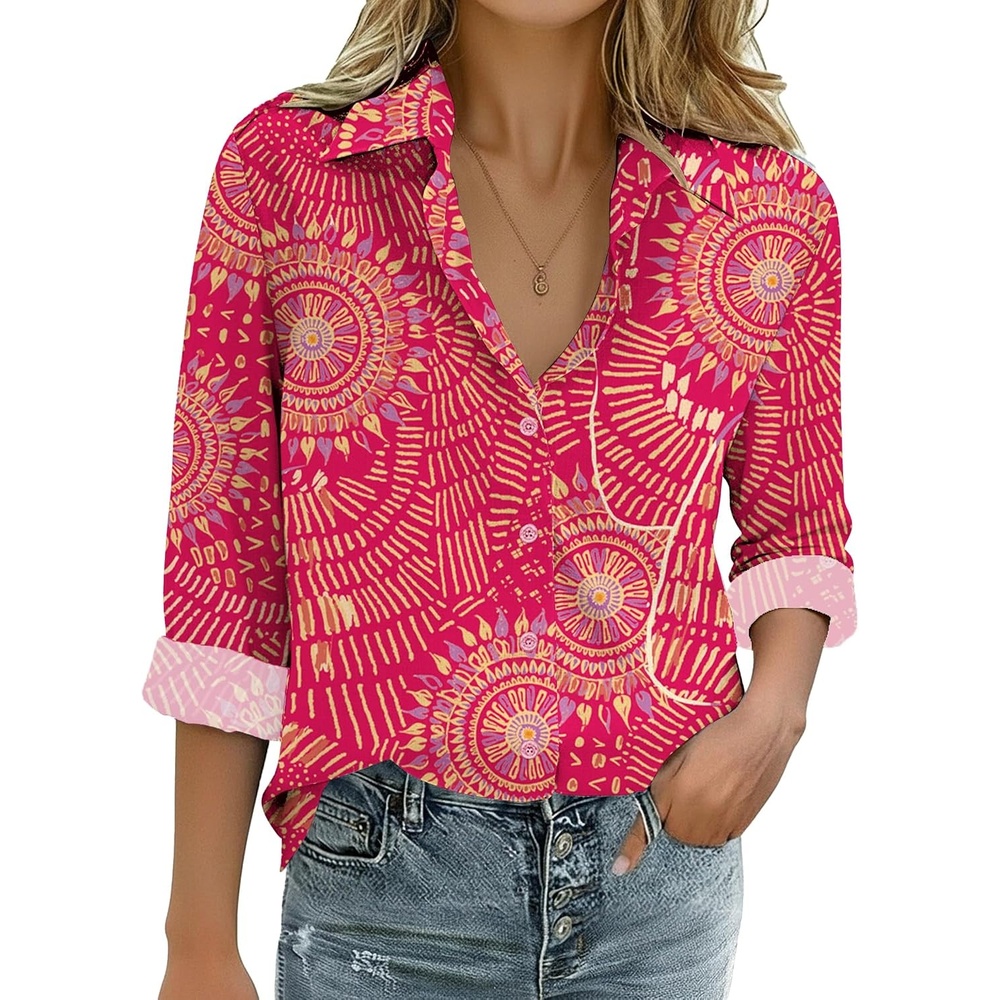 image:imageZeagoo Womens Cotton Button Down Shirts Long Sleeve Collared Blouse S3XLCx320