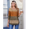 Zeagoo 3/4 Length Sleeve Womens Tops V Neck Pleated Boho Floral Blouses(Striped 398)