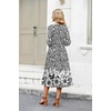 Zeagoo 3/4 Sleeve Women’s Dress Casual Aline Summer Fall Midi Long Dresses(Xh523)
