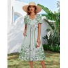 Zeagoo Summer Casual Dress for Womens Floral Midi Sundress with Pockets(Floral Printed-6)