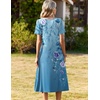 Zeagoo Summer Casual Dress for Womens Floral Midi Sundress with Pockets(Floral-3)