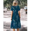 Zeagoo Summer Casual Dress for Womens Floral Midi Sundress with Pockets(Sf365)