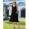 Zeagoo Summer Dress for Women 2026 Sleeveless Tank Midi Dress Vacation Beach Sundress Aline Boho Clothing(A01-black)