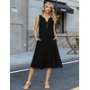 Zeagoo Summer Dress for Women 2026 Sleeveless Tank Midi Dress Vacation Beach Sundress Aline Boho Clothing(A01-black)