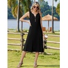 Zeagoo Summer Dress for Women 2026 Sleeveless Tank Midi Dress Vacation Beach Sundress Aline Boho Clothing(A01-black)