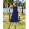 Zeagoo Summer Dress for Women 2026 Sleeveless Tank Midi Dress Vacation Beach Sundress Aline Boho Clothing(Navy Blue Polka Dots)