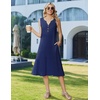 Zeagoo Summer Dress for Women 2026 Sleeveless Tank Midi Dress Vacation Beach Sundress Aline Boho Clothing(Navy Blue Polka Dots)