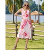 Zeagoo Summer Dress for Women 2026 Sleeveless Tank Midi Dress Vacation Beach Sundress Aline Boho Clothing(Pink Marble Pattern)