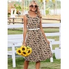 Zeagoo Summer Dress for Women Flowy Aline Casual Midi Tank Dress Boho 2026(Beige)
