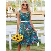 Zeagoo Summer Dress for Women Flowy Aline Casual Midi Tank Dress Boho 2026(Colorful)