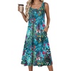 Zeagoo Summer Dress for Women Flowy Aline Casual Midi Tank Dress Boho 2026(Colorful)