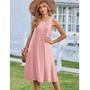 Zeagoo Summer Dress for Women Flowy Aline Casual Midi Tank Dress Boho 2026(Pink Dot)