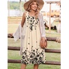 Zeagoo Summer Dress for Women Flowy Aline Casual Midi Tank Dress Boho 2026(Sf364)