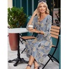 Zeagoo Summer Dresses for Women 2026 3/4 Sleeve Casual Midi Tshirt Dresses(Mz919)