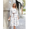 Zeagoo Summer Dresses for Women 2026 3/4 Sleeve Dress for Women Floral Midi Dresses for Casual Womens Dresses with Pockets(Floral-bf290)