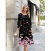 Zeagoo Summer Dresses for Women 2026 3/4 Sleeve Dress for Women Floral Midi Dresses for Casual Womens Dresses with Pockets(Floral-sf31)
