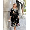 Zeagoo Summer Dresses for Women 2026 3/4 Sleeve Dress for Women Floral Midi Dresses for Casual Womens Dresses with Pockets(Floral-wf120)