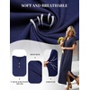Zeagoo Summer Dresses for Women 2026 Maxi Dresses Vacation Sundress Short Sleeve Casual Sundresses Split Dress with Pockets(Black)