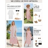 Zeagoo Summer Dresses for Women 2026 Maxi Dresses Vacation Sundress Short Sleeve Casual Sundresses Split Dress with Pockets(Floral-jh589-new)