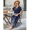 Zeagoo Summer Dresses for Women 2026 Maxi Dresses Vacation Sundress Short Sleeve Casual Sundresses Split Dress with Pockets(Floral-sf119)