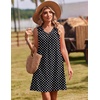 Zeagoo Summer Dresses for Women 2026 Sleeveless Dress V Neck Tank Dress Pleated Floral Tshirt Sundresses with Pockets(Jh124)