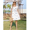 Zeagoo Summer Dresses for Women 2026 Sundress Short Petal Sleeve Dress with Pockets Floral Dresses for Casual(A-floral-dh950)