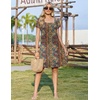 Zeagoo Summer Dresses for Women 2026 Sundress Short Petal Sleeve Dress with Pockets Floral Dresses for Casual(A-floral-mz721)