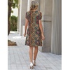 Zeagoo Summer Dresses for Women 2026 Sundress Short Petal Sleeve Dress with Pockets Floral Dresses for Casual(A-floral-mz721)
