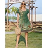Zeagoo Summer Dresses for Women 2026 Sundress Short Petal Sleeve Dress with Pockets Floral Dresses for Casual(Floral-mz840)
