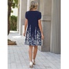 Zeagoo Summer Dresses for Women 2026 Sundress Short Petal Sleeve Dress with Pockets Floral Dresses for Casual(Floral-sf119)