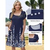 Zeagoo Summer Dresses for Women 2026 Sundress Short Petal Sleeve Dress with Pockets Floral Dresses for Casual(Floral-sf170)